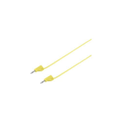 Voltcraft - cordon de mesure[banane mâle 2 mm -banane mâle 2 mm ] ultra flexible 0.3 M,JAUNE,MSB-2002.2 a VC-8557670