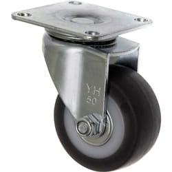 Toolcraft TO-5137866 roulette de meuble Noir, Métallique 50 kg Élastomère thermoplastique (TPE) 5 cm 1 pièce(s)