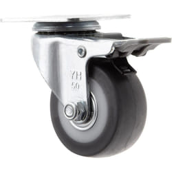 Toolcraft TO-5137869 roulette de meuble Noir, Métallique 50 kg Élastomère thermoplastique (TPE) 5 cm 1 pièce(s)