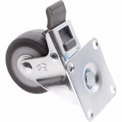 Toolcraft TO-5137869 roulette de meuble Noir, Métallique 50 kg Élastomère thermoplastique (TPE) 5 cm 1 pièce(s)