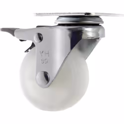 Toolcraft TO-5137875 roulette de meuble Métallique, Blanc 50 kg 5 cm 1 pièce(s)