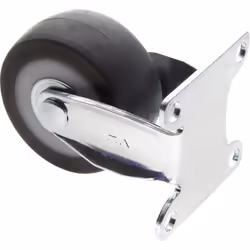 Toolcraft TO-5137881 roulette de meuble Noir, Métallique 50 kg Élastomère thermoplastique (TPE) 5 cm 1 pièce(s)