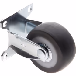 Toolcraft TO-5137881 roulette de meuble Noir, Métallique 50 kg Élastomère thermoplastique (TPE) 5 cm 1 pièce(s)