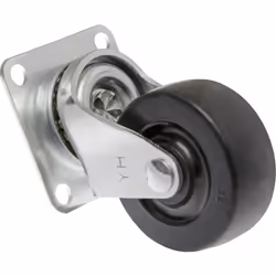 Toolcraft TO-5137884 roulette de meuble Noir, Métallique 50 kg Caoutchouc 5 cm 1 pièce(s)