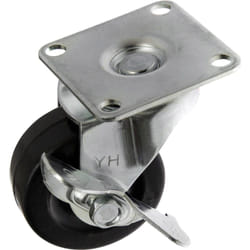 Toolcraft TO-5137887 roulette de meuble Noir, Métallique 50 kg Caoutchouc 5 cm 1 pièce(s)
