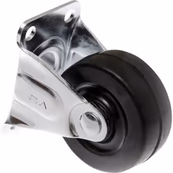 Toolcraft TO-5137890 roulette de meuble Noir, Métallique 50 kg Caoutchouc 5 cm 1 pièce(s)