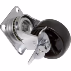 Toolcraft TO-5137896 roulette de meuble Noir, Métallique 50 kg 5 cm 1 pièce(s)