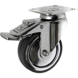 Toolcraft TO-5137914 roulette de meuble Chrome 70 kg Caoutchouc 8 cm 1 pièce(s)