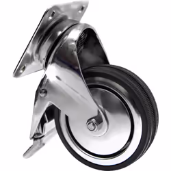 Toolcraft TO-5137914 roulette de meuble Chrome 70 kg Caoutchouc 8 cm 1 pièce(s)