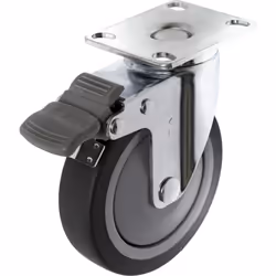 Toolcraft TO-5137920, Noir, Chrome, 65 kg, Élastomère thermoplastique (TPE), 1 pièce(s), 10 cm