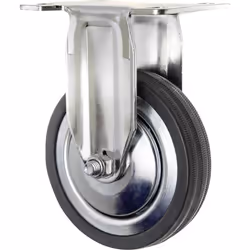 Toolcraft TO-5137932 roulette de meuble Noir, Chrome 80 kg Caoutchouc 10 cm 1 pièce(s)