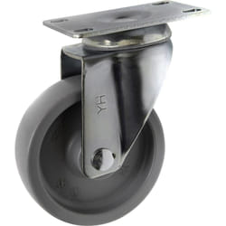 Toolcraft TO-5137935 roulette de meuble Noir, Métallique 125 kg Polypropylène (PP) 10 cm 1 pièce(s)