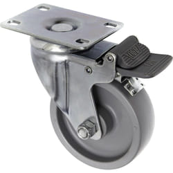 Toolcraft TO-5137938 roulette de meuble Noir, Métallique 125 kg Polypropylène (PP) 10 cm 1 pièce(s)