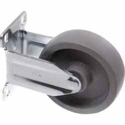 Toolcraft TO-5137941 roulette de meuble Gris, Métallique 125 kg Polypropylène (PP) 10 cm 1 pièce(s)