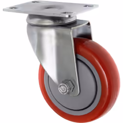 Toolcraft TO-5137953 roulette de meuble Métallique, Rouge 125 kg 10 cm 1 pièce(s)