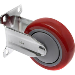 Toolcraft TO-5137959 roulette de meuble Métallique, Rouge 125 kg 10 cm 1 pièce(s)