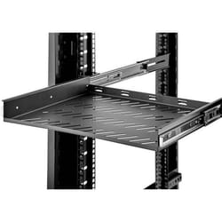 Renkforce RF-3432150 19 pouces Plaque de sol 1 UH extensible adapté à une baie de profondeur: à partir de 500 mm noir