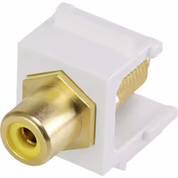 Renkforce RF-3434014, Plat, Blanc, RCA, RCA, Femelle, Mâle