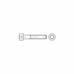 TOOLCRAFT TO-5371920 VIS CYLINDRIQUE M2,5 5 MM 6 PANS INTÉRIEURS ISO 4762 ACIER INOXYDABLE A2 100 PC(S)
