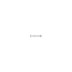 Toolcraft - TO-5431713 Vis à tête fraisée M3 8 mm cruciforme acier étamé par galvanisation 200 pc(s) C973491