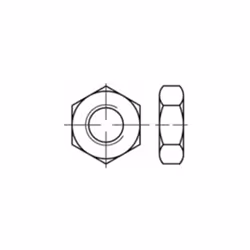 TOOLCRAFT TO-5453598 Écrou hexagonal M2,5 ISO 4035 laiton 100 pc(s)