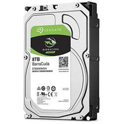 Disque dur interne 8 To BarraCuda® Bulk SATA III - SEAGATE - ST8000DM004 - 3.5 - 7200 Tours/min - 600 Mo/s