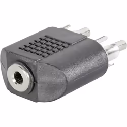 SpeaKa Professional SP-7869756 changeur de genre de câble 2 x RCA 3,5 mm Noir