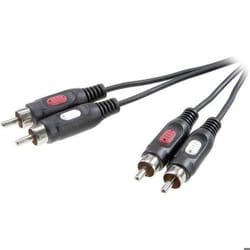 Câble audio Speaka 2x RCA 25 m SpeaKa Professional SP-7869768 [2x Cinch-RCA mâle - 2x Cinch-RCA mâle] 2.50 m noir