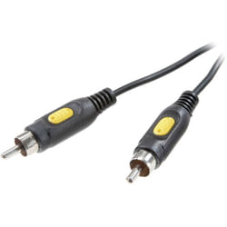 Câble de raccordement Speaka Professional SP-7869856 [1x Cinch-RCA mâle - 1x Cinch-RCA mâle] 5.00 m noir
