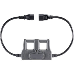 Voltcraft - CAA-1L 10 Adaptateur de mesure Secteur mâle C14 - Secteur femelle C13 gris foncé