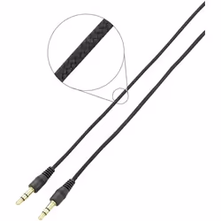 SpeaKa Professional SP-7870056, 3,5mm, Mâle, 3,5mm, Mâle, 2 m, Noir