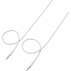 SpeaKa Professional SP-7870080, 3,5mm, Mâle, 3,5mm, Mâle, 0,5 m, Blanc