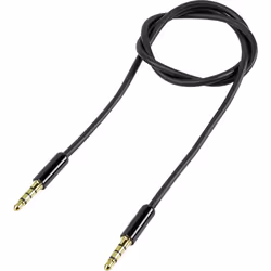 SpeaKa Professional SP-7870120, 3,5mm, Mâle, 3,5mm, Mâle, 1 m, Noir