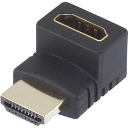 Speaka Professional - hdmi Adaptateur [1x hdmi mâle - 1x hdmi femelle] Coudé vers le haut à 270° contacts dorés