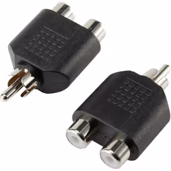 SpeaKa Professional SP-7870160, Noir, 3.5 mm, 2 x 3,5 mm, Mâle, Femelle