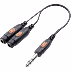 SpeaKa Professional SP-7870280 changeur de genre de câble 6.3mm/6.3mm/3.5mm/3.5mm/3.5mm/3.5mm/3.5mm/RCA/RCA/RCA 2x 6.3mm/3.5mm/2x 3.5mm/3.5mm/6.3mm/3.5mm/RCA/RCA/RCA/RCA Noir