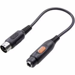 SpeaKa Professional SP-7870312, DIN (5-pin), Mâle, 6,35 mm, Femelle, 0,2 m, Noir