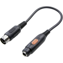 SpeaKa Professional SP-7870312 câble audio 0,2 m DIN (5-pin) 6,35 mm Noir