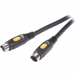 SpeaKa Professional SP-7870328, 5 m, S-Video (4-pin), 2 x S-Video (4-pin), Mâle, Mâle, Droit