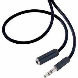 SpeaKa Professional SP-7870472, 3,5mm, Mâle, 3,5mm, Femelle, 5 m, Noir