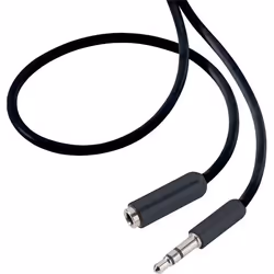 SpeaKa Professional SP-7870476, 3,5mm, Mâle, 3,5mm, Femelle, 0,5 m, Noir