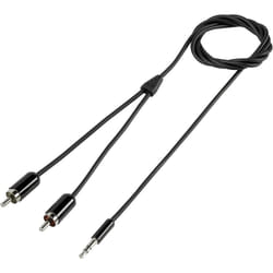 SpeaKa Professional SP-7870484 câble audio 1,5 m 2 x RCA 3,5mm Noir