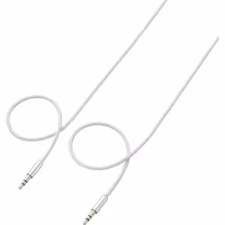 SpeaKa Professional SP-7870512, 3,5mm, Mâle, 3,5mm, Mâle, 1 m, Blanc