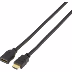 SpeaKa Professional SP-7870532, 2 m, HDMI Type A (Standard), HDMI Type A (Standard), Compatibilité 3D, 10,2 Gbit/s, Noir