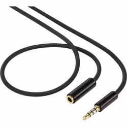 SpeaKa Professional SP-7870552, 3,5mm, Mâle, 3,5mm, Femelle, 1 m, Noir