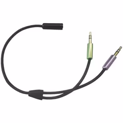 SpeaKa Professional SP-7870576 câble audio 0,21 m 2 x 3.5mm 3,5mm Noir