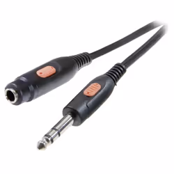 SpeaKa Professional SP-7870632, 3,5mm, Mâle, 3,5mm, Femelle, 5 m, Noir