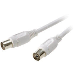 SpeaKa Professional SP-7870680 câble coaxial 7,5 m F Blanc