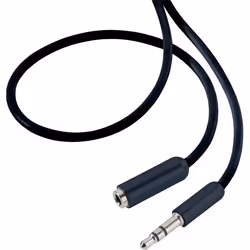 SpeaKa Professional SP-7870692, 3,5mm, Mâle, 3,5mm, Femelle, 1,5 m, Noir