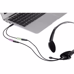 SpeaKa Professional SP-7870716 câble audio 0,1 m 3,5mm 2 x 3.5mm Noir, Vert, Violet